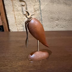 Wooden Bird Bottle Wine Opener Mid Century Modern Arne Basse