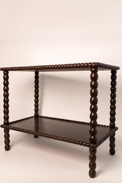 Holz Bobbin-Tisch, Holz, 1960er-Jahre.