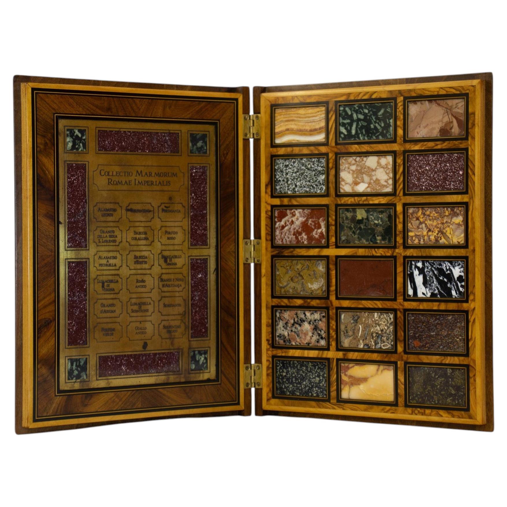 Wooden Book of Ancient Marble Samples