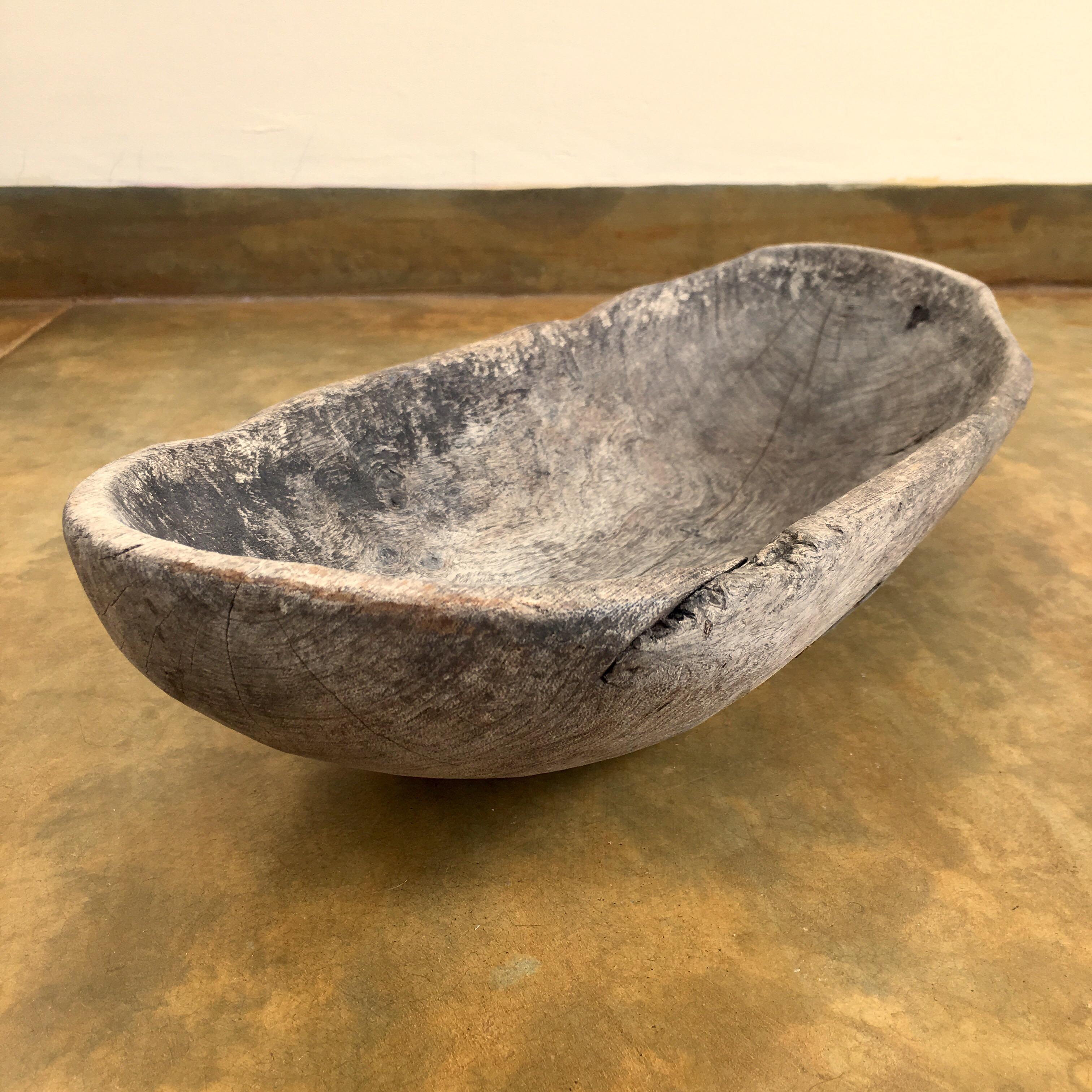 Hand-Carved Wooden Bowl from Mexico