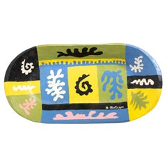 Wooden Bowl Painted in the Style of Matisse – 90s