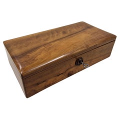 Used Wooden Box, Casket, Gründerzeit / Wilhelminian, circa 1890, Austria 