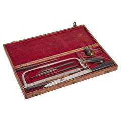 Wooden box containing a travel surgical set, signed Galante, Paris 1870.