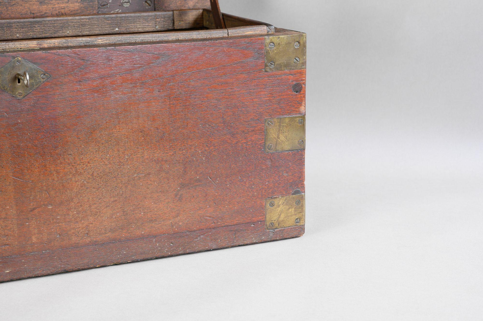 Late 19th Century Wooden Box For Sale