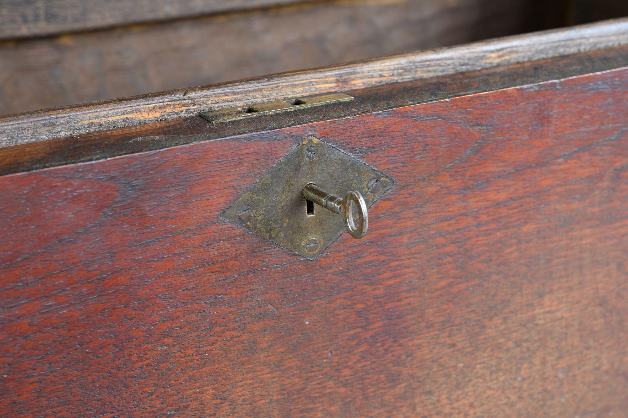 Brass Wooden Box For Sale