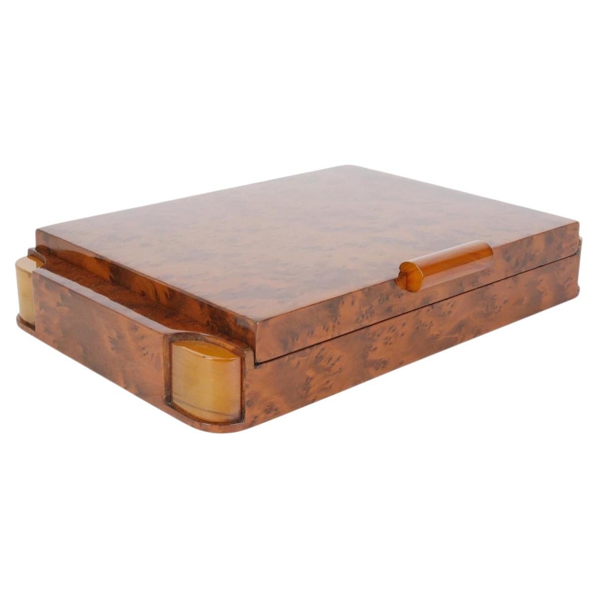Wooden Box in Art Deco Style, Europe, 1920s - 1930s For Sale