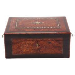 Wooden Box with Briar Veneer, Italy, 1850