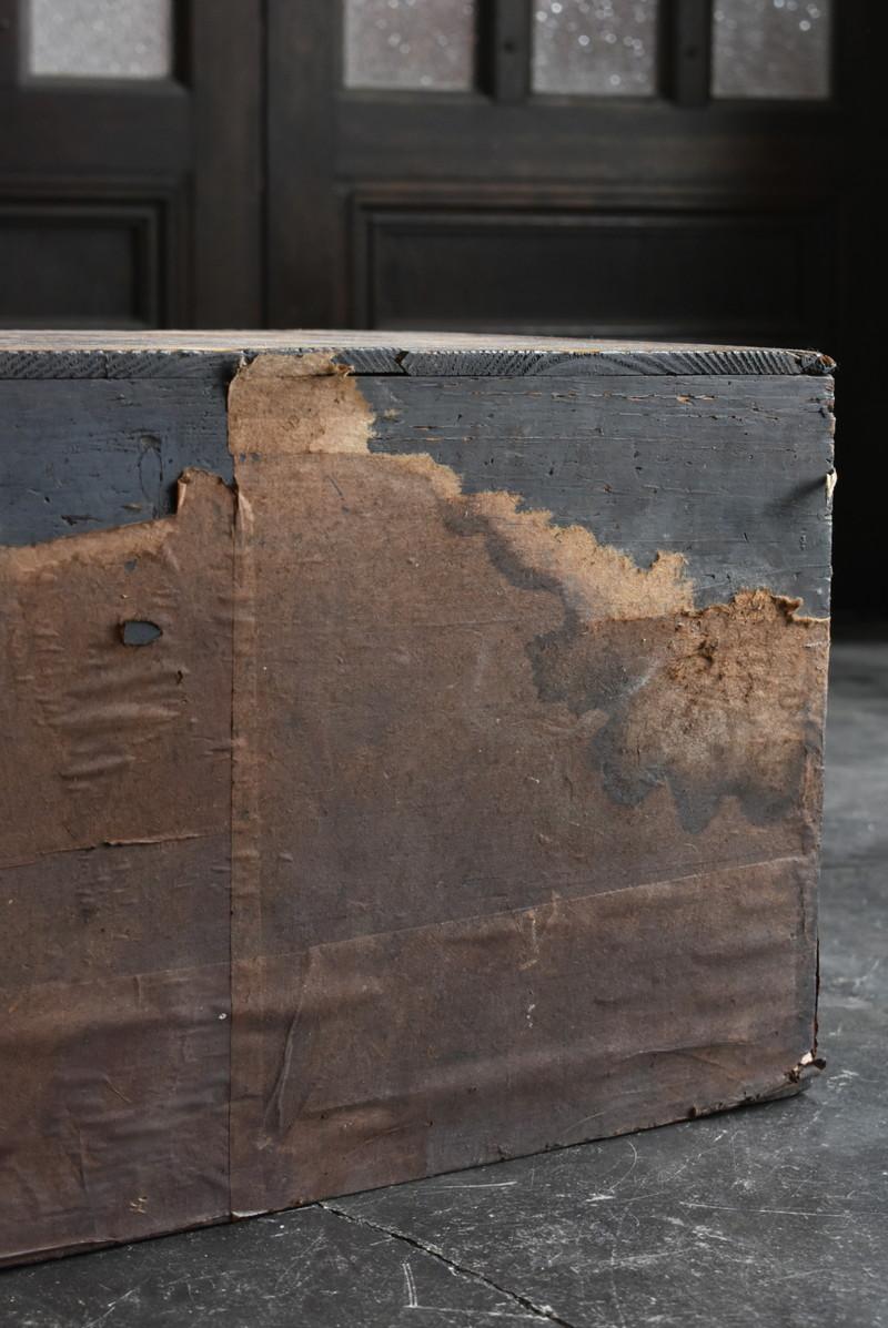 Wooden Box with Drawer in the Meiji Era in Japan / Box with Japanese Paper/1868 8