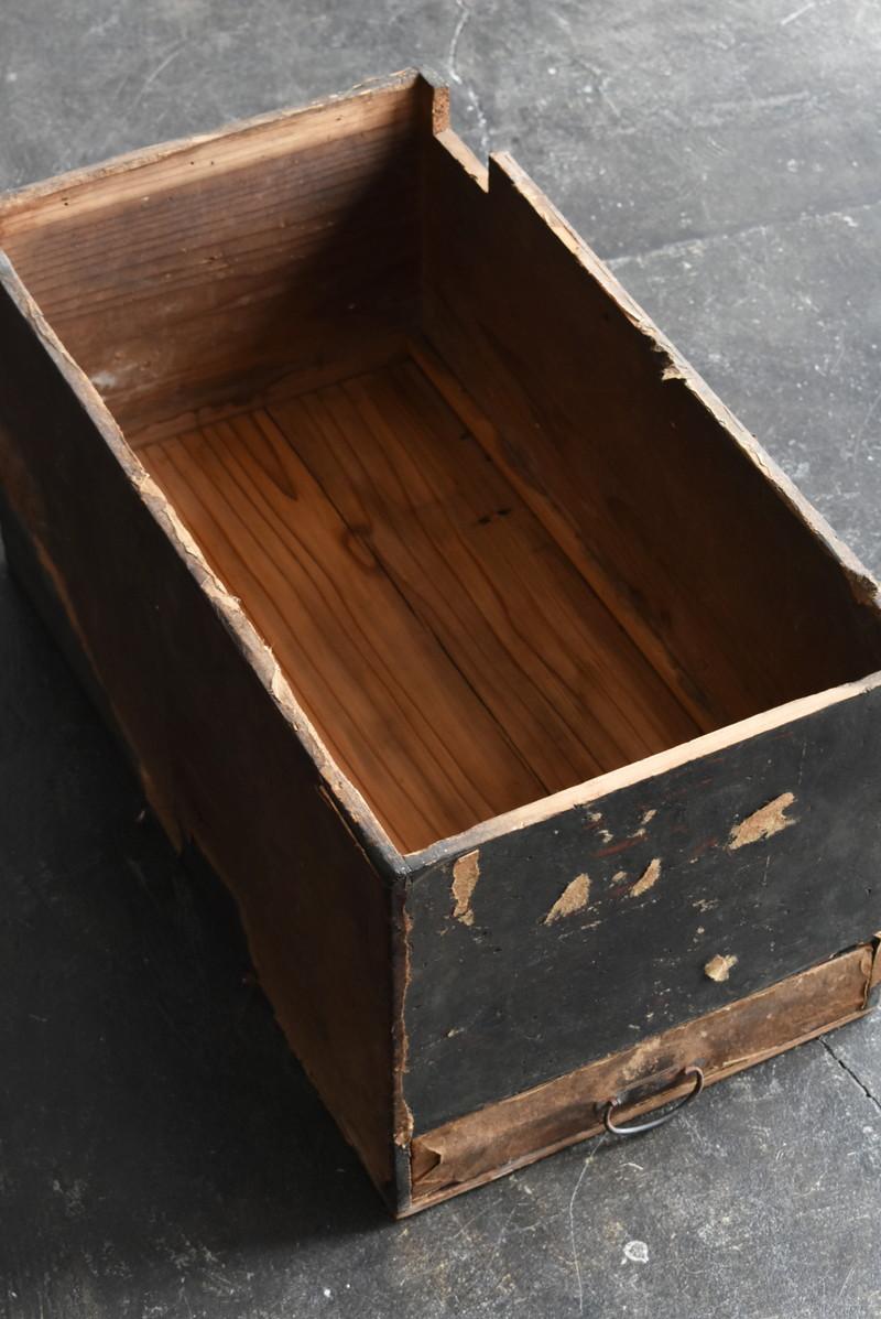 Wooden Box with Drawer in the Meiji Era in Japan / Box with Japanese Paper/1868 10