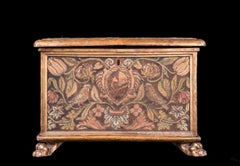 Wooden Box with Embroidery, Venice, Early 17th Century