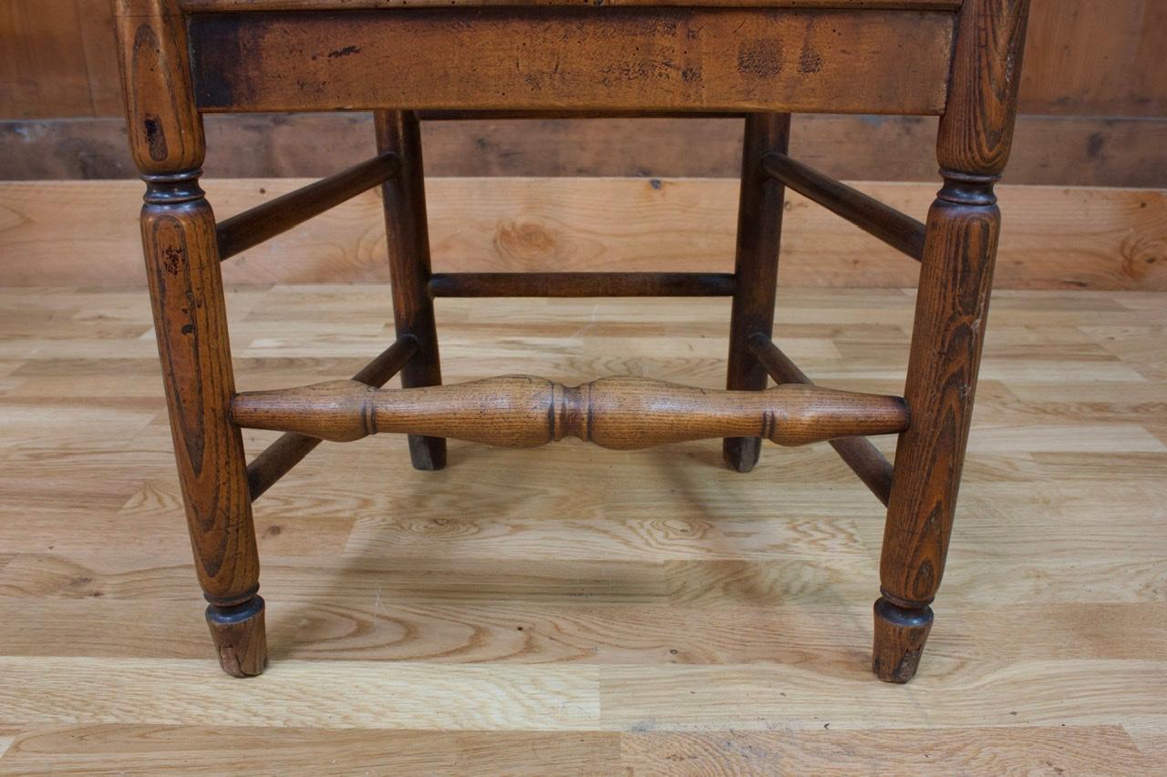 Britischer Holzstuhl aus Holz, 19. Jahrhundert, England im Angebot 3