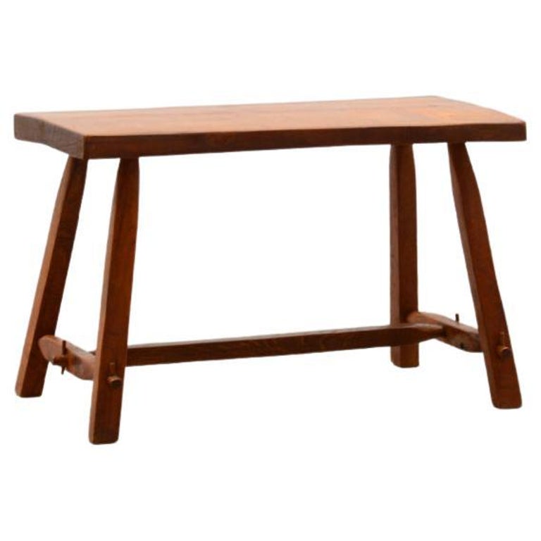 Extremist Bench Wooden Brutalist Bench, France, 70s For Sale at 1stDibs
