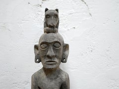 Wooden Brutalist Ladder, Dayak People, Borneo