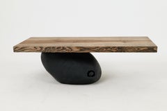 Mesa Brutalista de Madera, Wabi-Sabi, Natural y Ecológica, Logniture