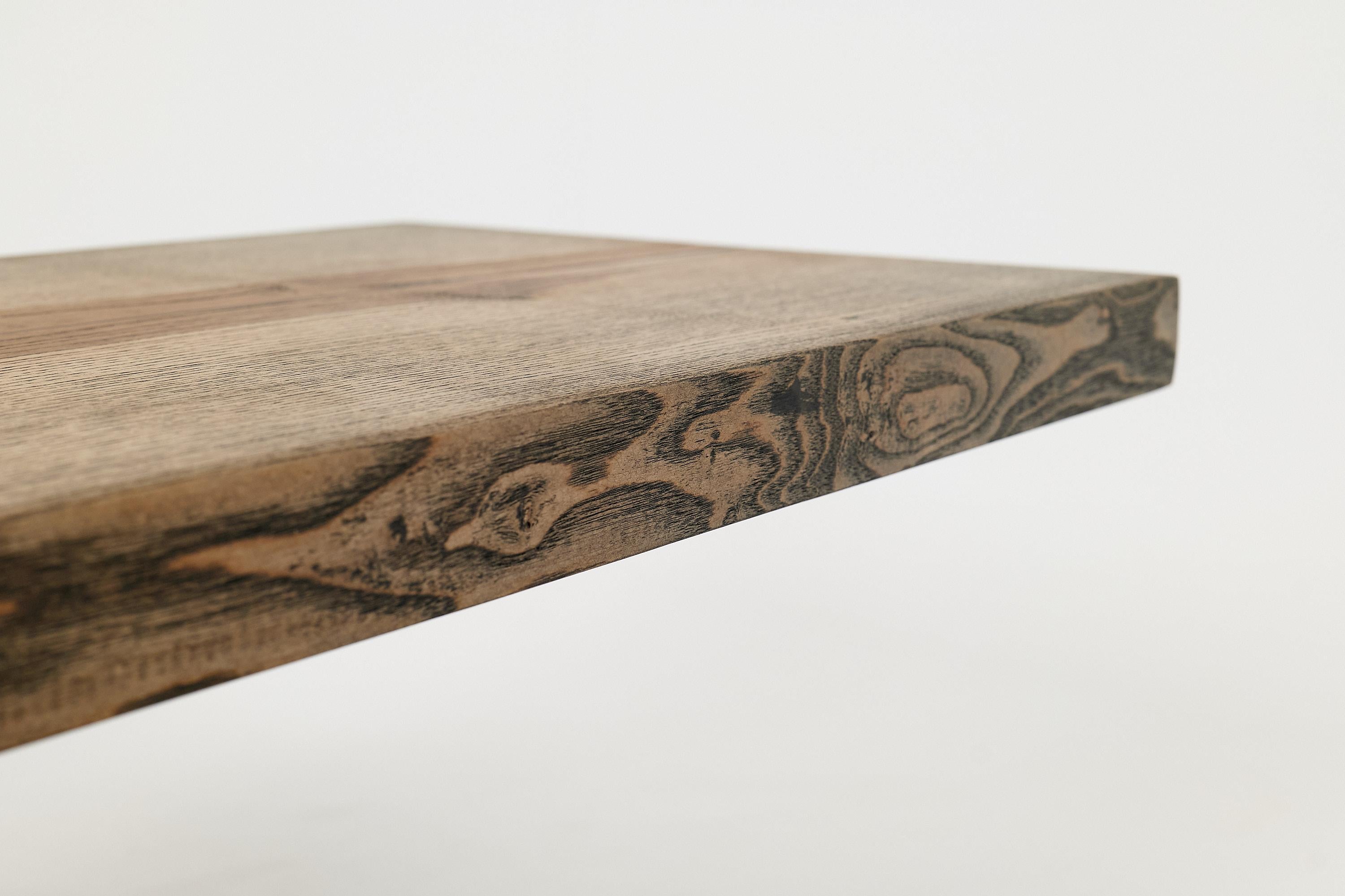 Brutalistischer Holztisch, Wabi-Sabi, natürlich und umweltfreundlich, Logniture im Angebot 13