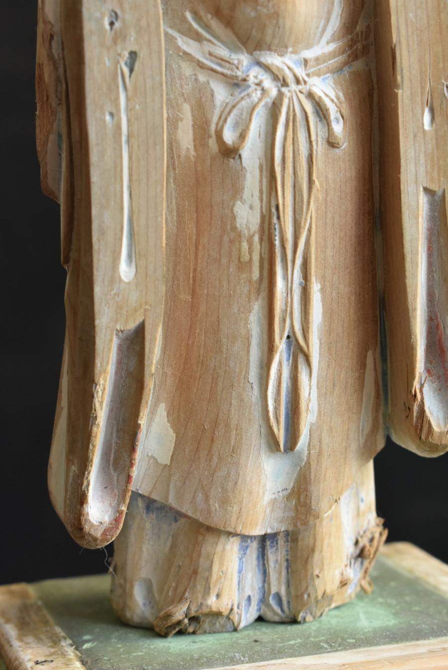 Estatuas de Buda de madera del periodo Edo en Japón/1800-1868/Periodo Edo tardío en venta 6
