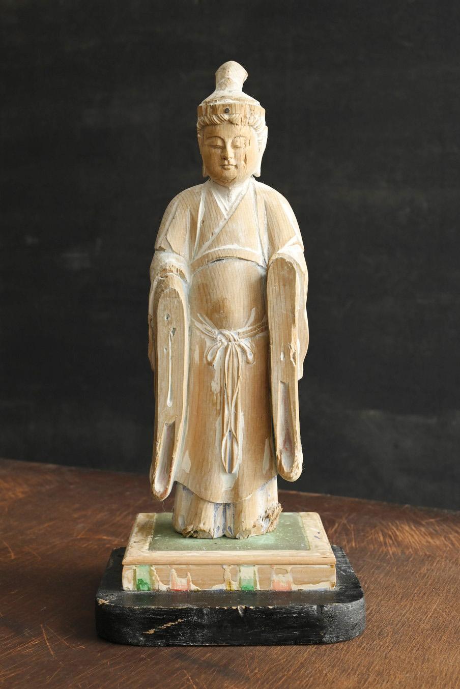 Estatuas de Buda de madera del periodo Edo en Japón/1800-1868/Periodo Edo tardío en venta 12
