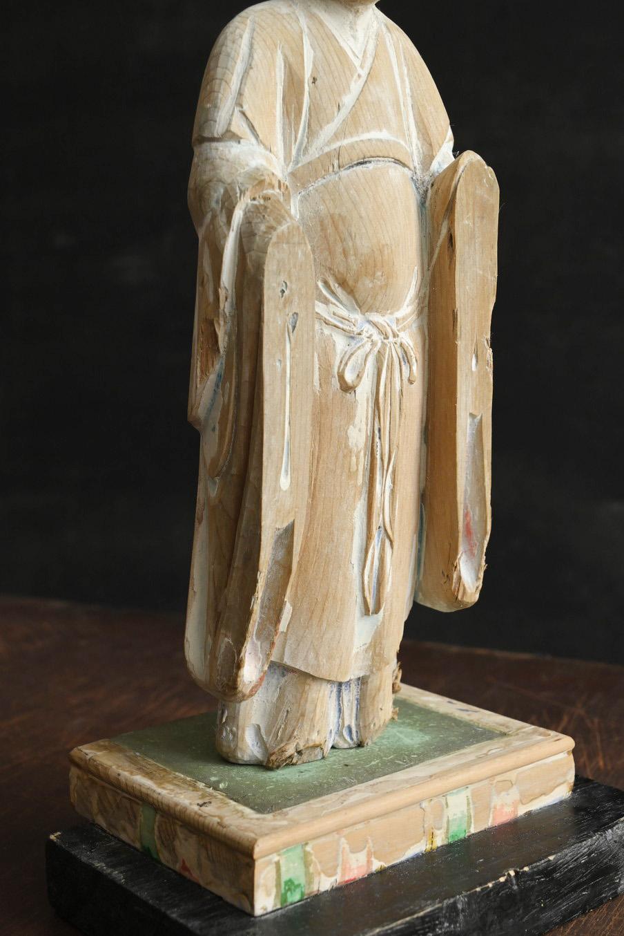 Estatuas de Buda de madera del periodo Edo en Japón/1800-1868/Periodo Edo tardío Tallado a mano en venta