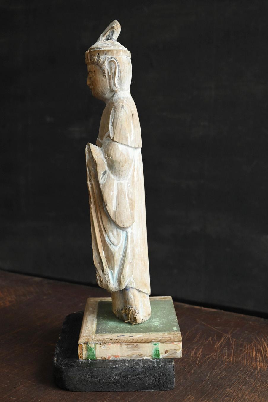 Estatuas de Buda de madera del periodo Edo en Japón/1800-1868/Periodo Edo tardío siglo XIX en venta