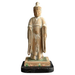 Statue di Buddha in legno del periodo Edo in Giappone/1800-1868/Tardo periodo Edo