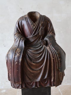 Wooden Buddhist Monk's Robe from the Japanese Kamakura or Muromachi Period