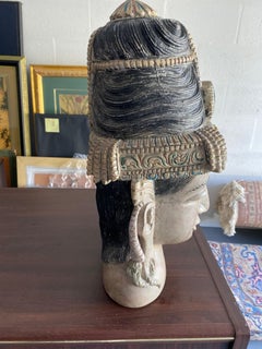 Wooden Bust of Guan Yin