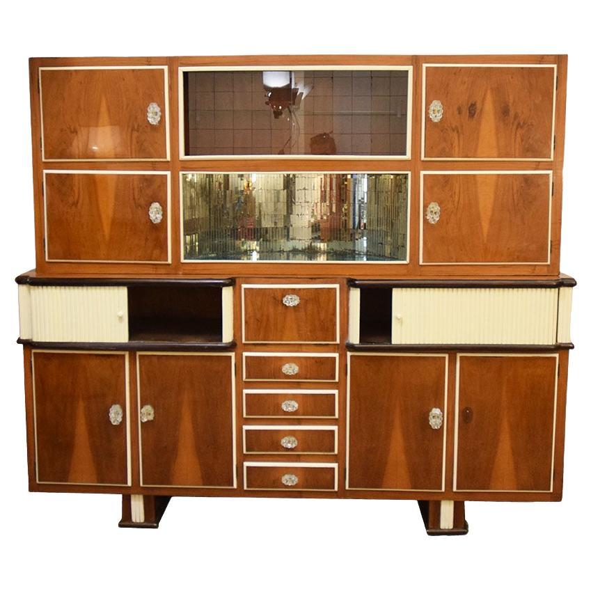 Wooden Cabinet, 1950s Italian Production