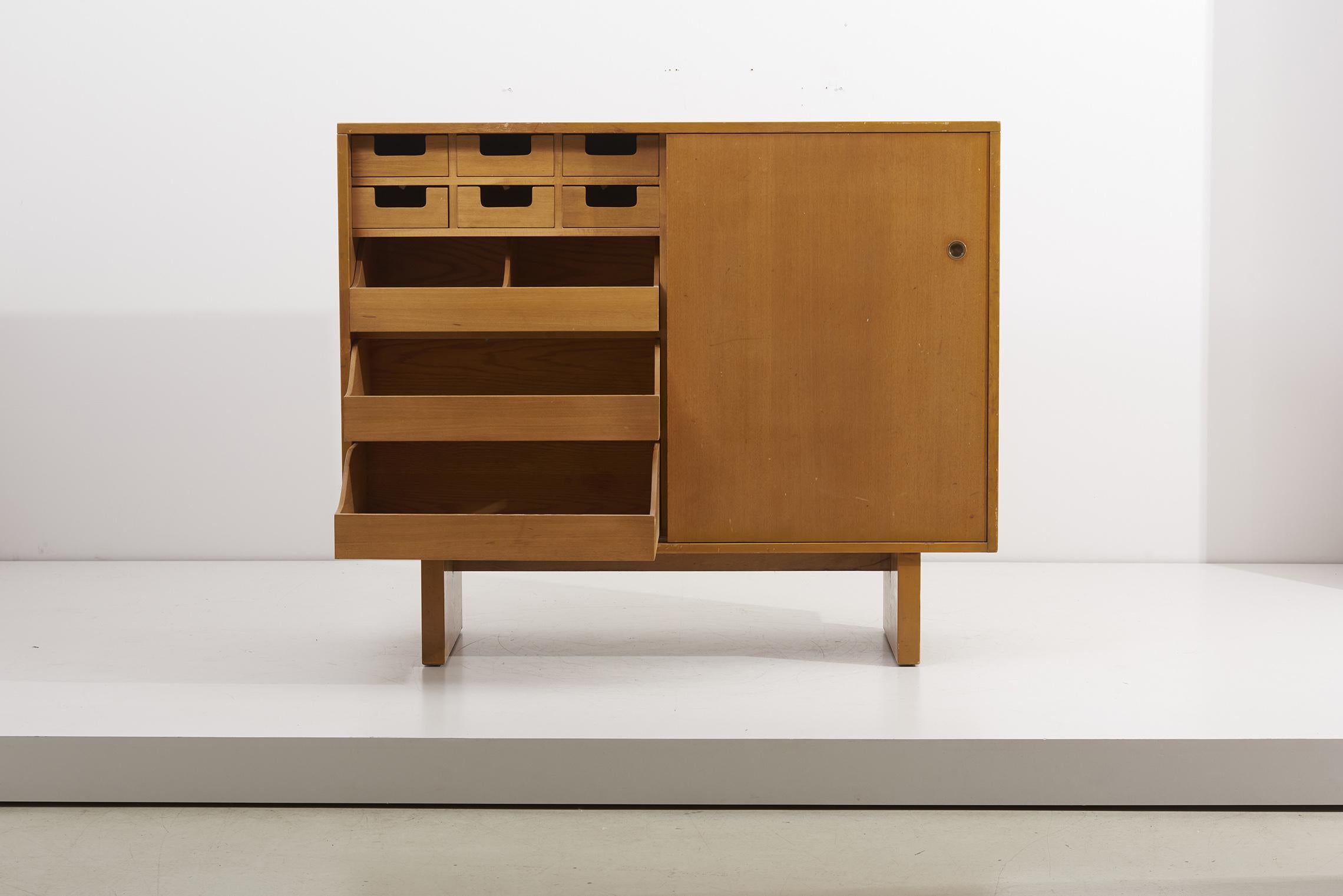 Wooden Cabinet with Many Drawers by James Wylie for Widdicomb, US, 1950s 2