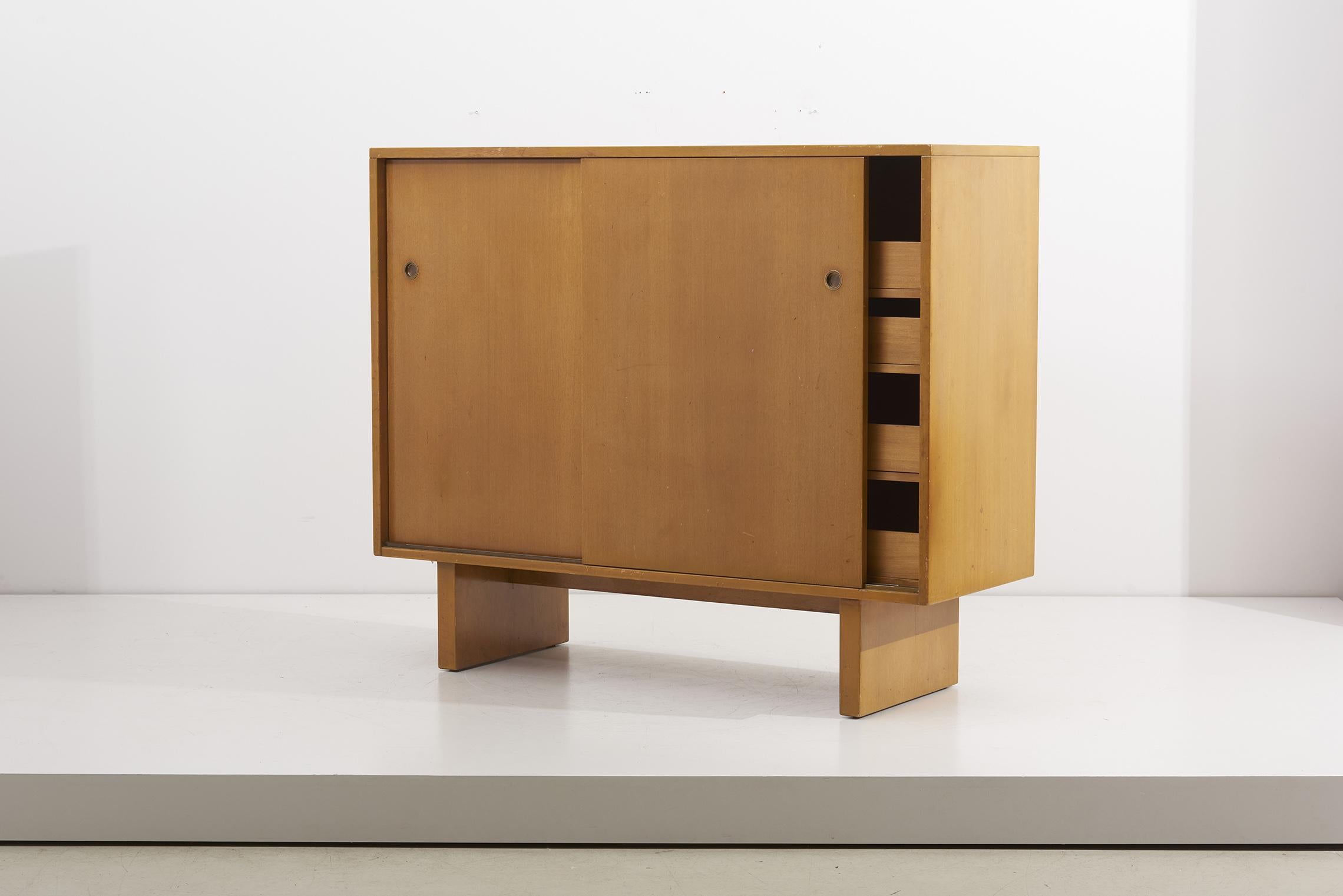 Wooden Cabinet with Many Drawers by James Wylie for Widdicomb, US, 1950s 4