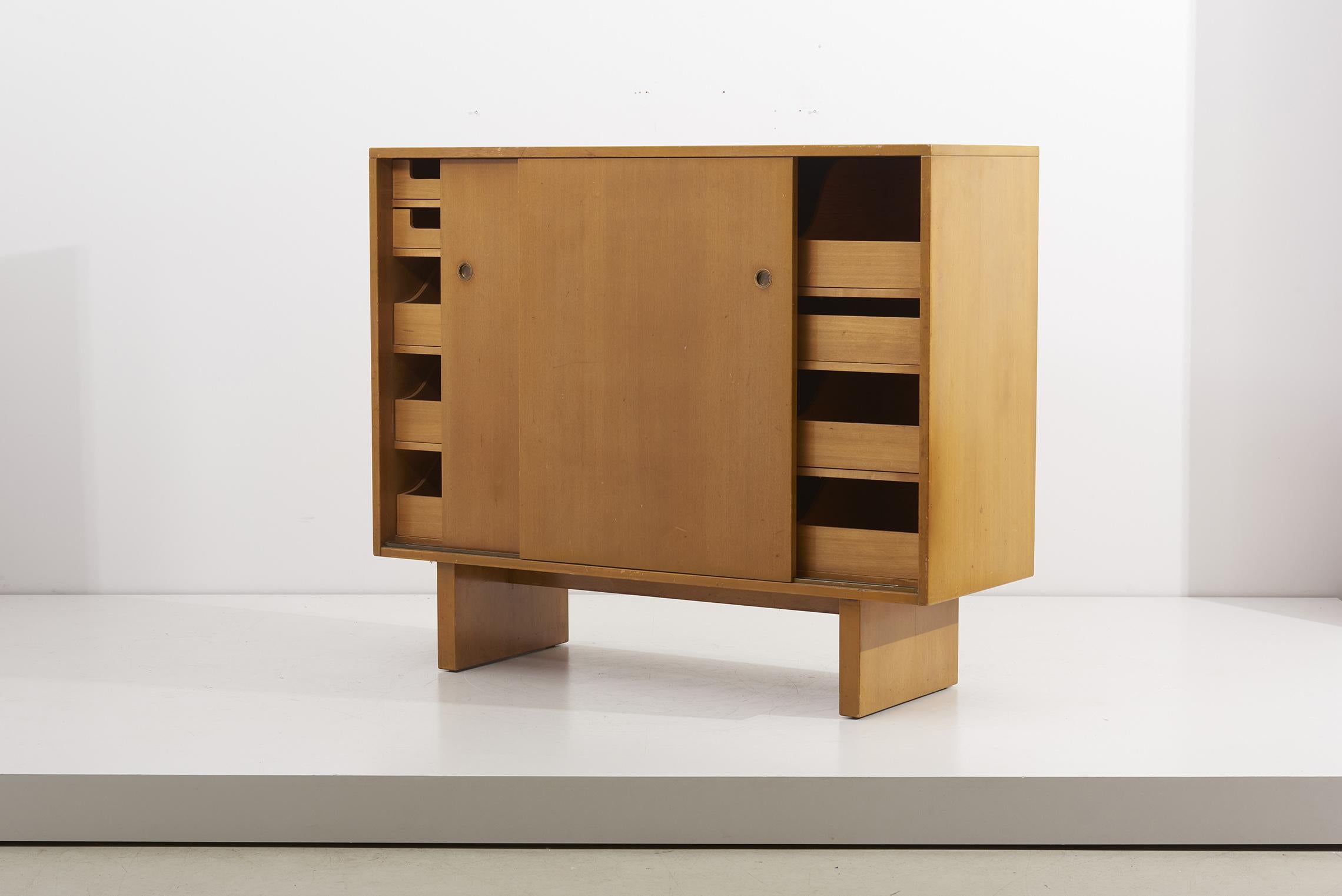 Wooden Cabinet with Many Drawers by James Wylie for Widdicomb, US, 1950s 5