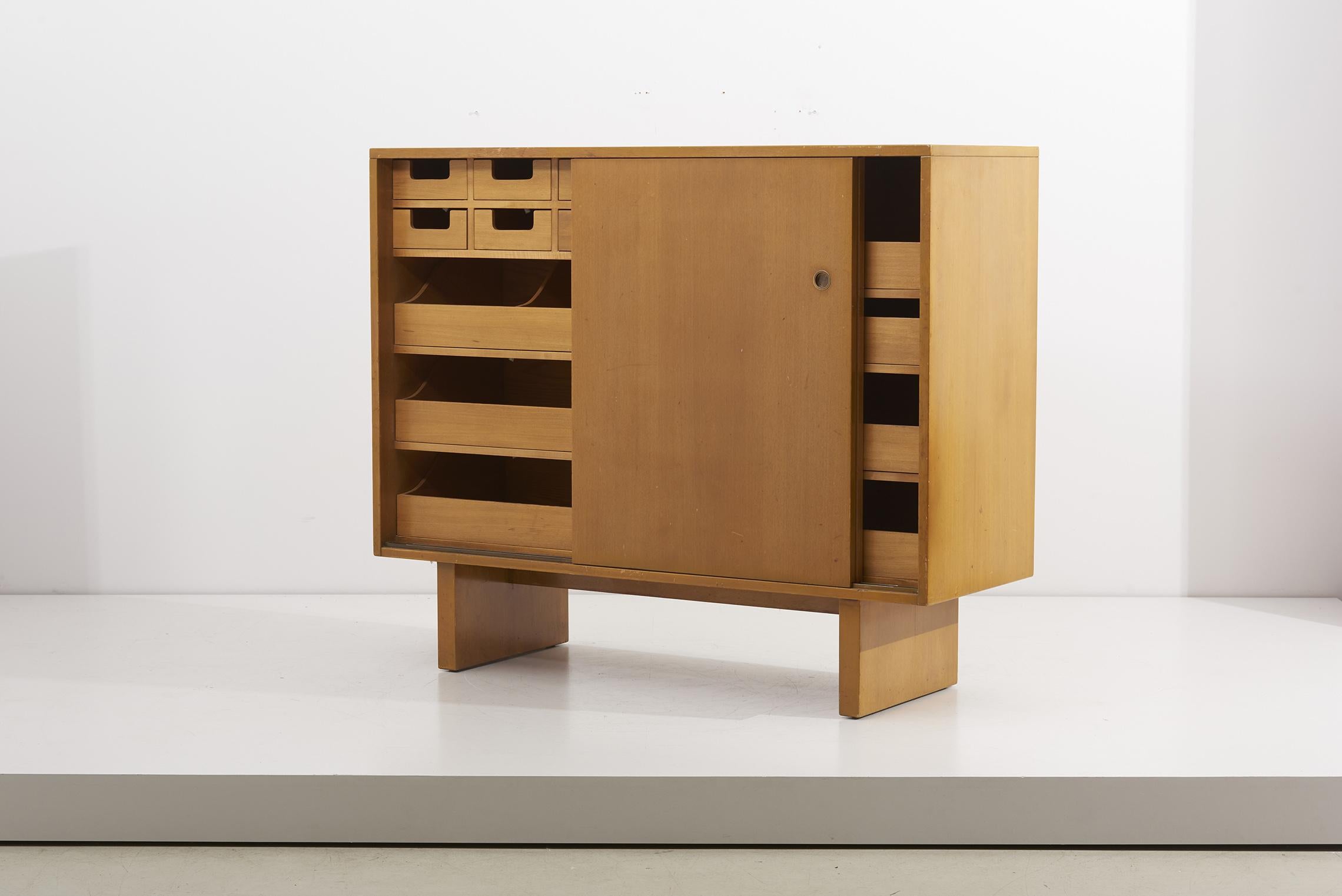 Wooden Cabinet with Many Drawers by James Wylie for Widdicomb, US, 1950s 6