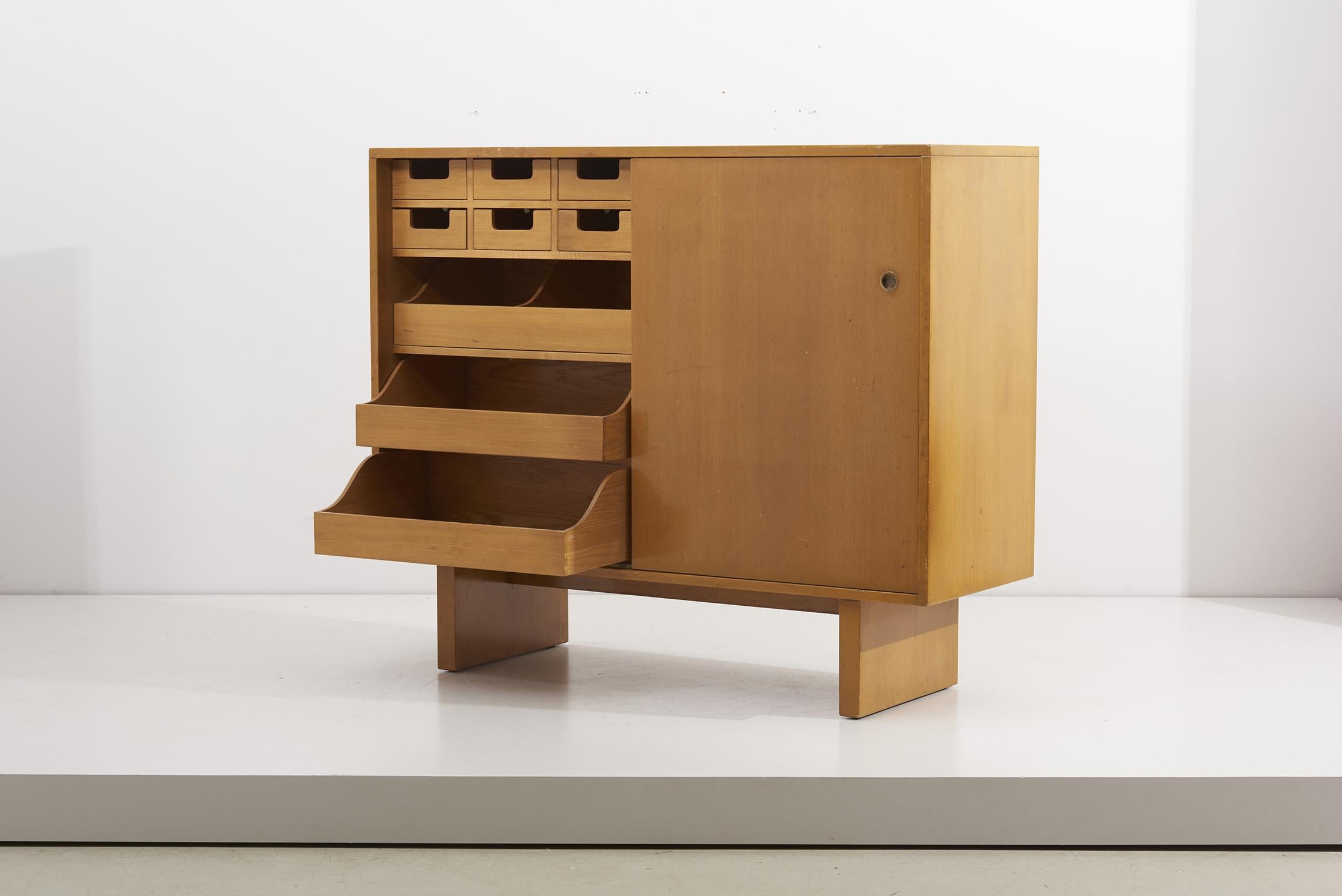 Wooden Cabinet with Many Drawers by James Wylie for Widdicomb, US, 1950s 7