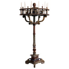 Wooden Candelabra