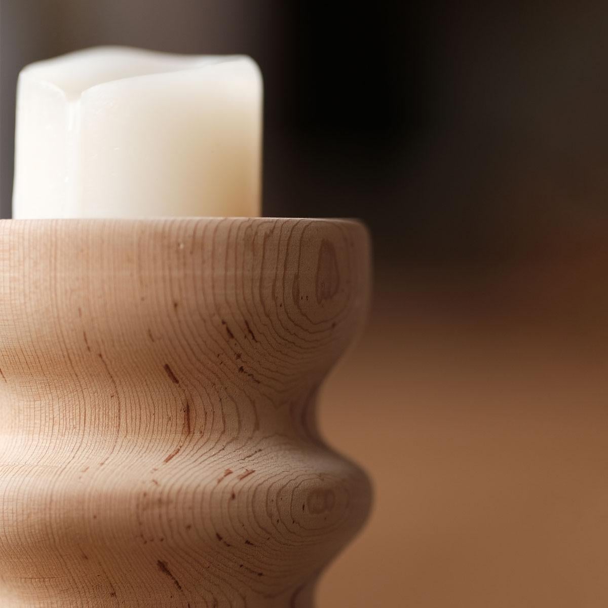 Turco Set di portacandele in legno, Cedro - SOFRA in vendita