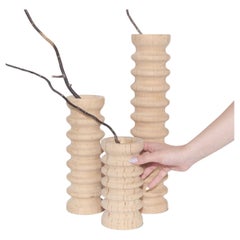 Wooden Candle Holder Set, Cedar – SOFRA