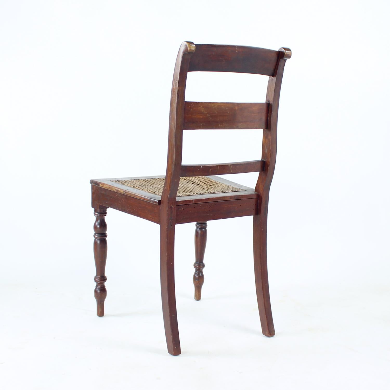 Wooden & Cane Chair, Czechoslovakia 1910s im Angebot 4