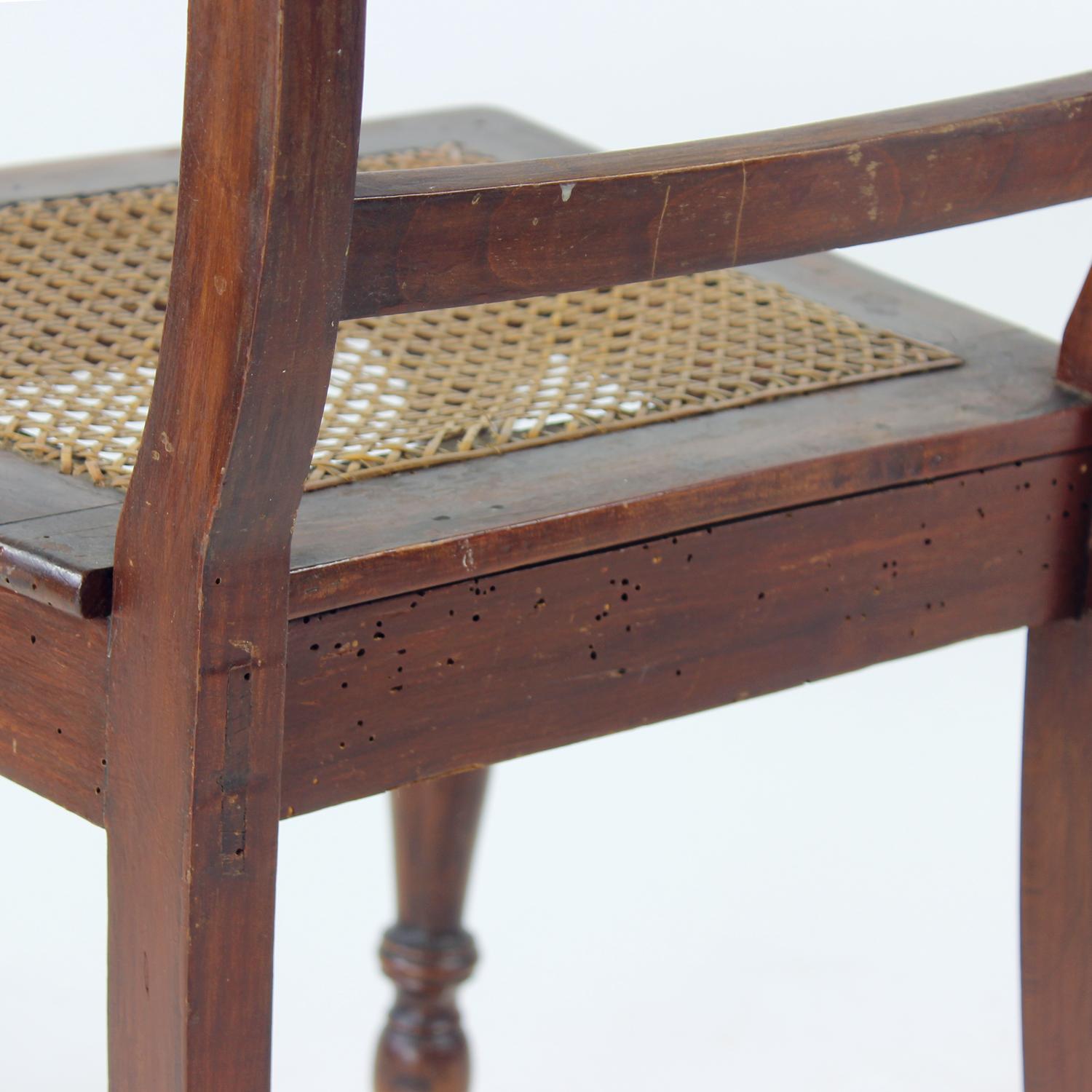 Wooden & Cane Chair, Czechoslovakia 1910s im Angebot 5