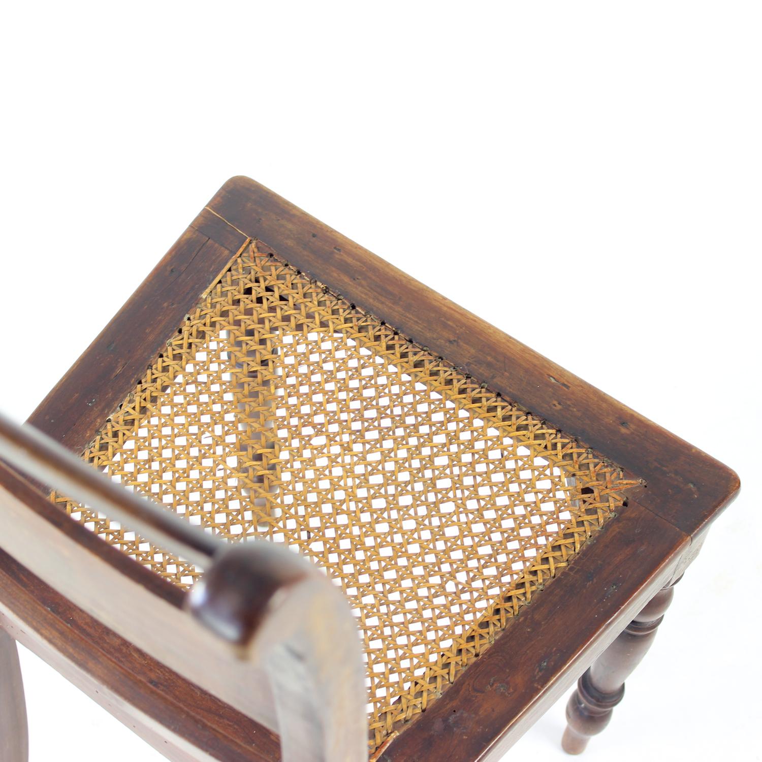 Wooden & Cane Chair, Czechoslovakia 1910s im Angebot 6