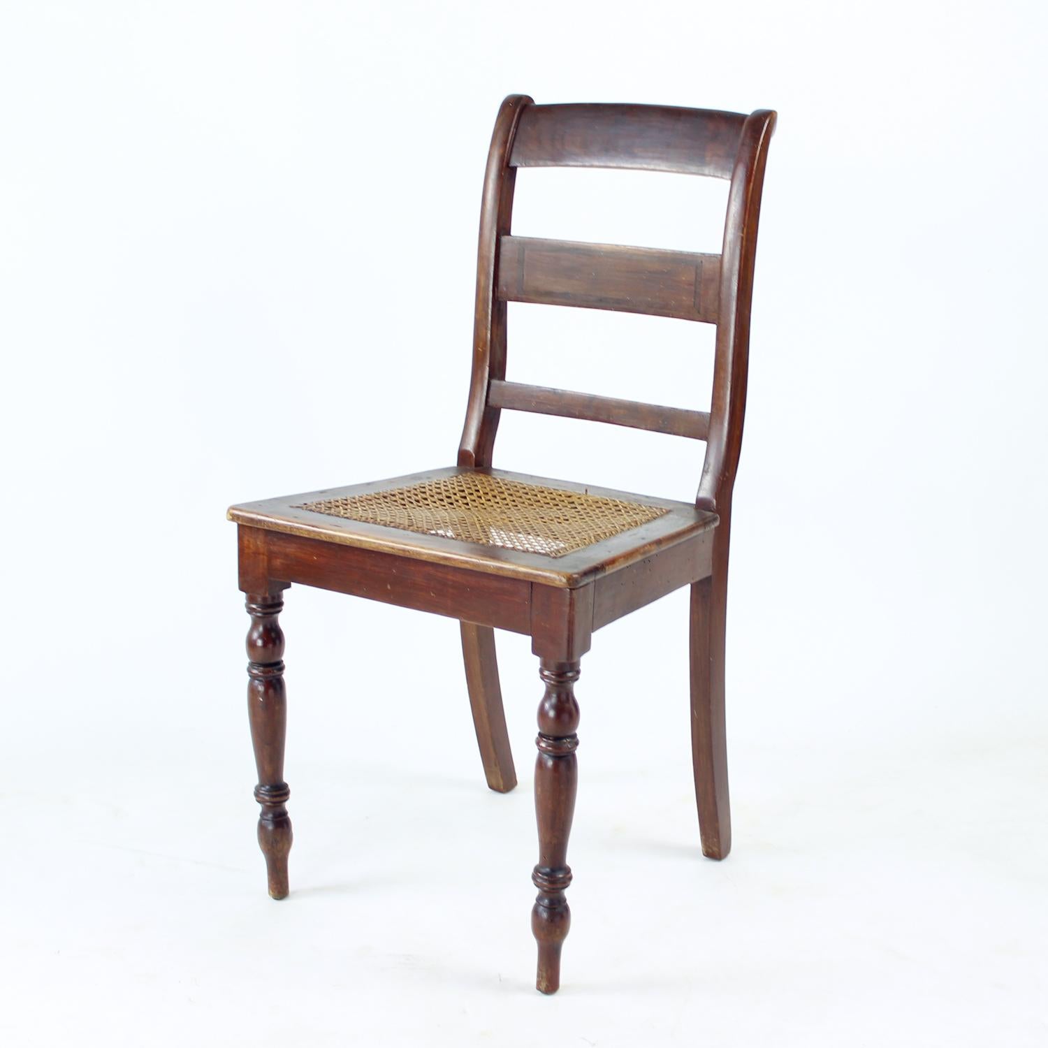 Wooden & Cane Chair, Czechoslovakia 1910s im Angebot 10