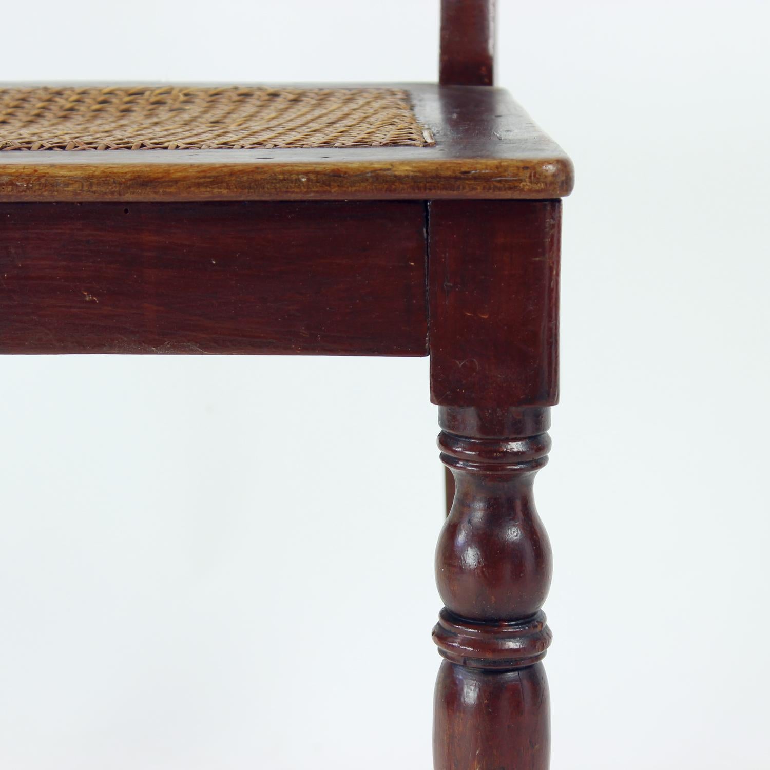 Wooden & Cane Chair, Czechoslovakia 1910s im Zustand „Gut“ im Angebot in Zohor, SK