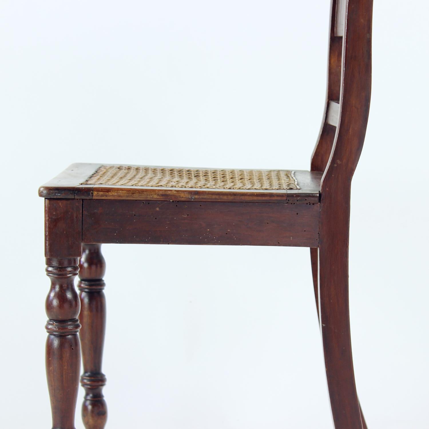 Wooden & Cane Chair, Czechoslovakia 1910s im Angebot 1
