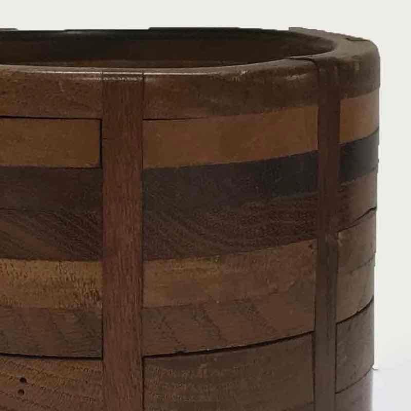 Wooden canister from late 19th century France. 