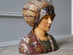 Wooden Carved Statue or Bust from the 16th Century