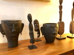 Wooden Carving / Sculpture of Kneeling Wooden Figure from Timor, Indonesia