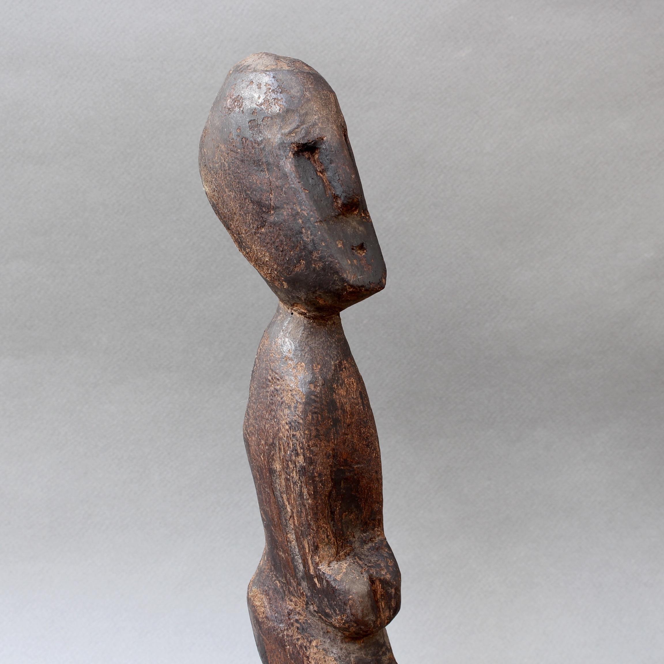 Wooden Carving / Sculpture of Kneeling Wooden Figure from Timor, Indonesia 1