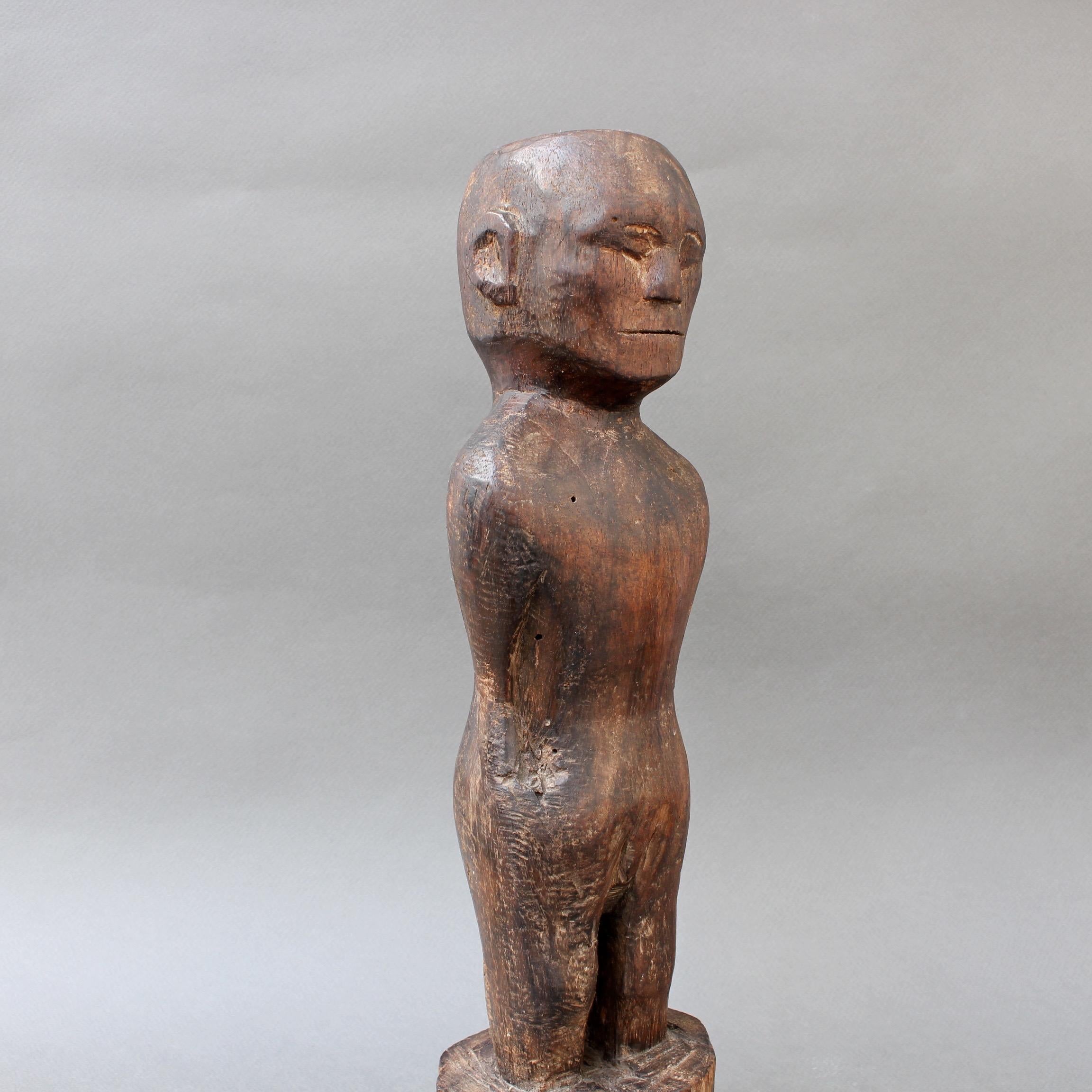 Wooden Carving or Sculpture of Standing Ancestral Figure from Timor, Indonesia 2