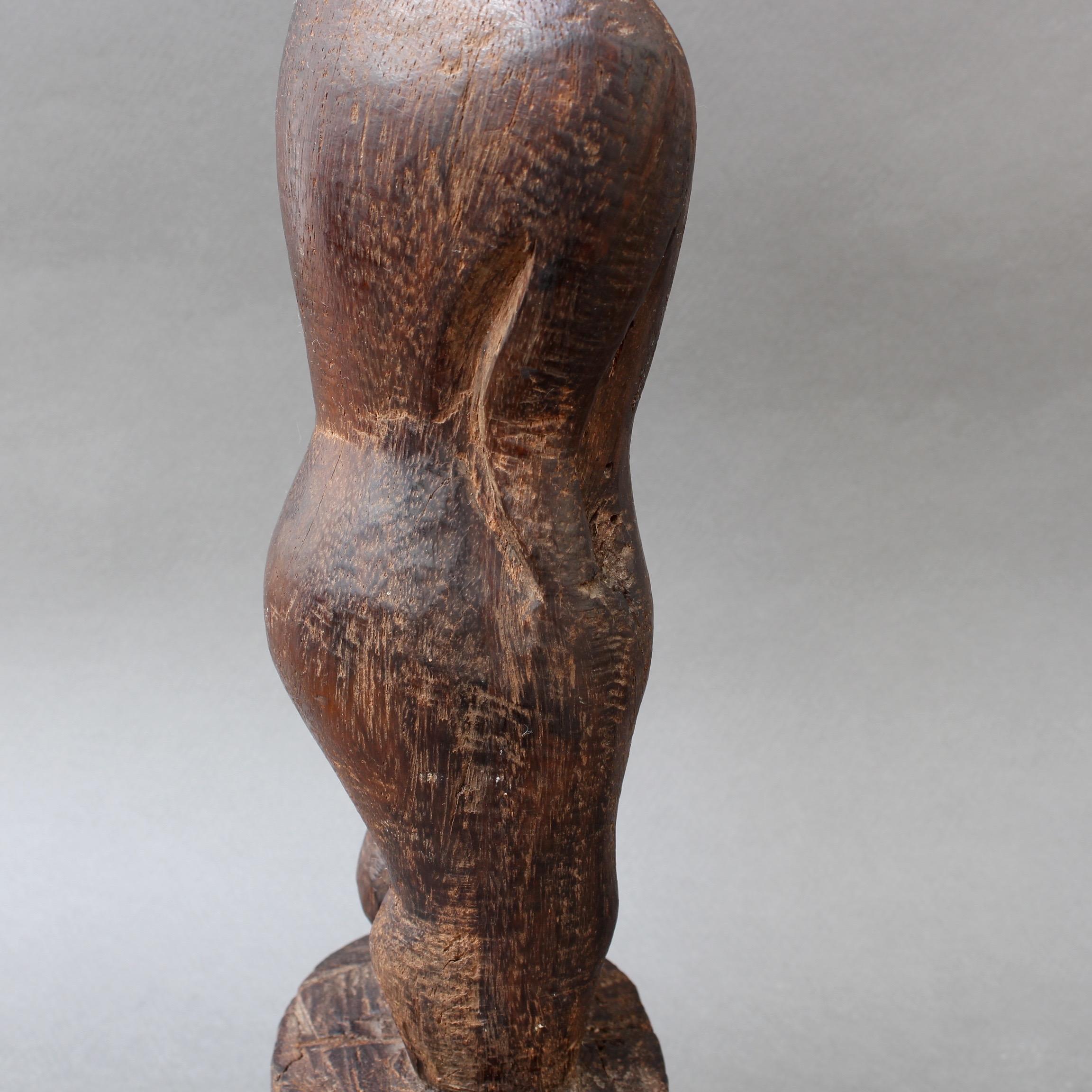 Wooden Carving or Sculpture of Standing Ancestral Figure from Timor, Indonesia 7