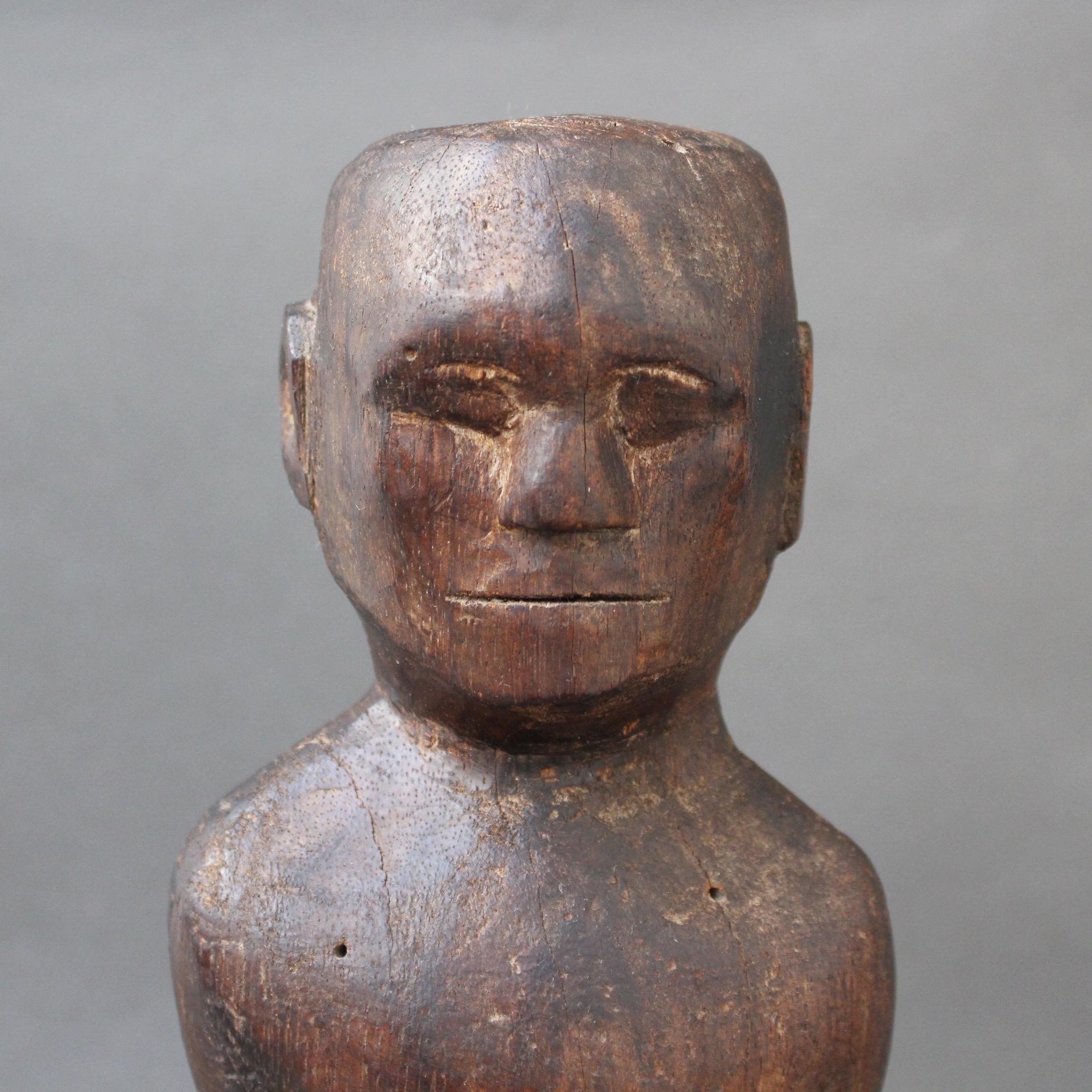 Wooden Carving or Sculpture of Standing Ancestral Figure from Timor, Indonesia 8