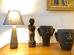 Wooden Carving or Sculpture of Standing Ancestral Figure from Timor, Indonesia
