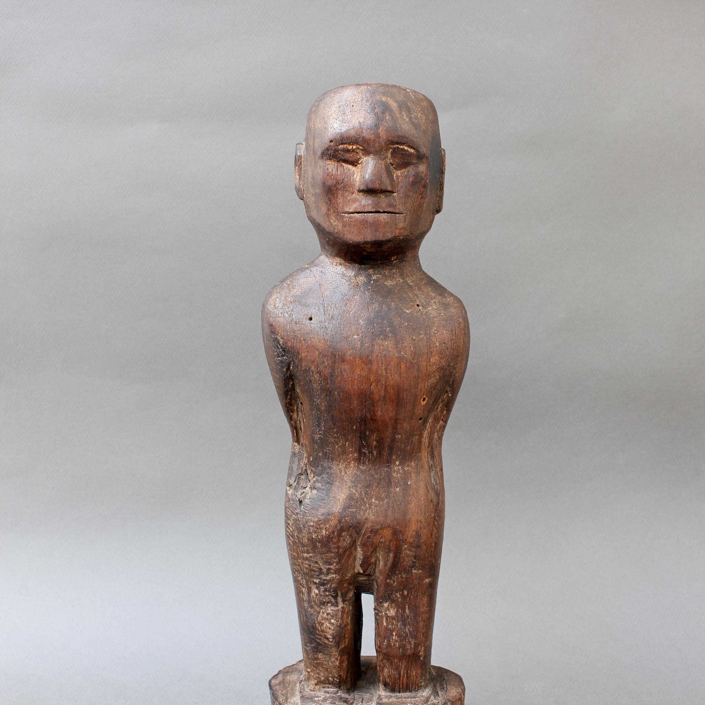 Wooden Carving or Sculpture of Standing Ancestral Figure from Timor, Indonesia 1